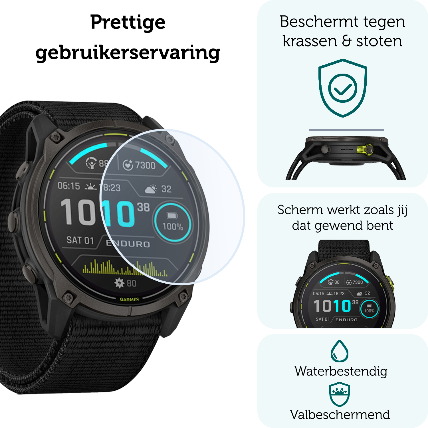 Forterra Forterra Garmin Enduro 3 (51 mm) Screenprotector