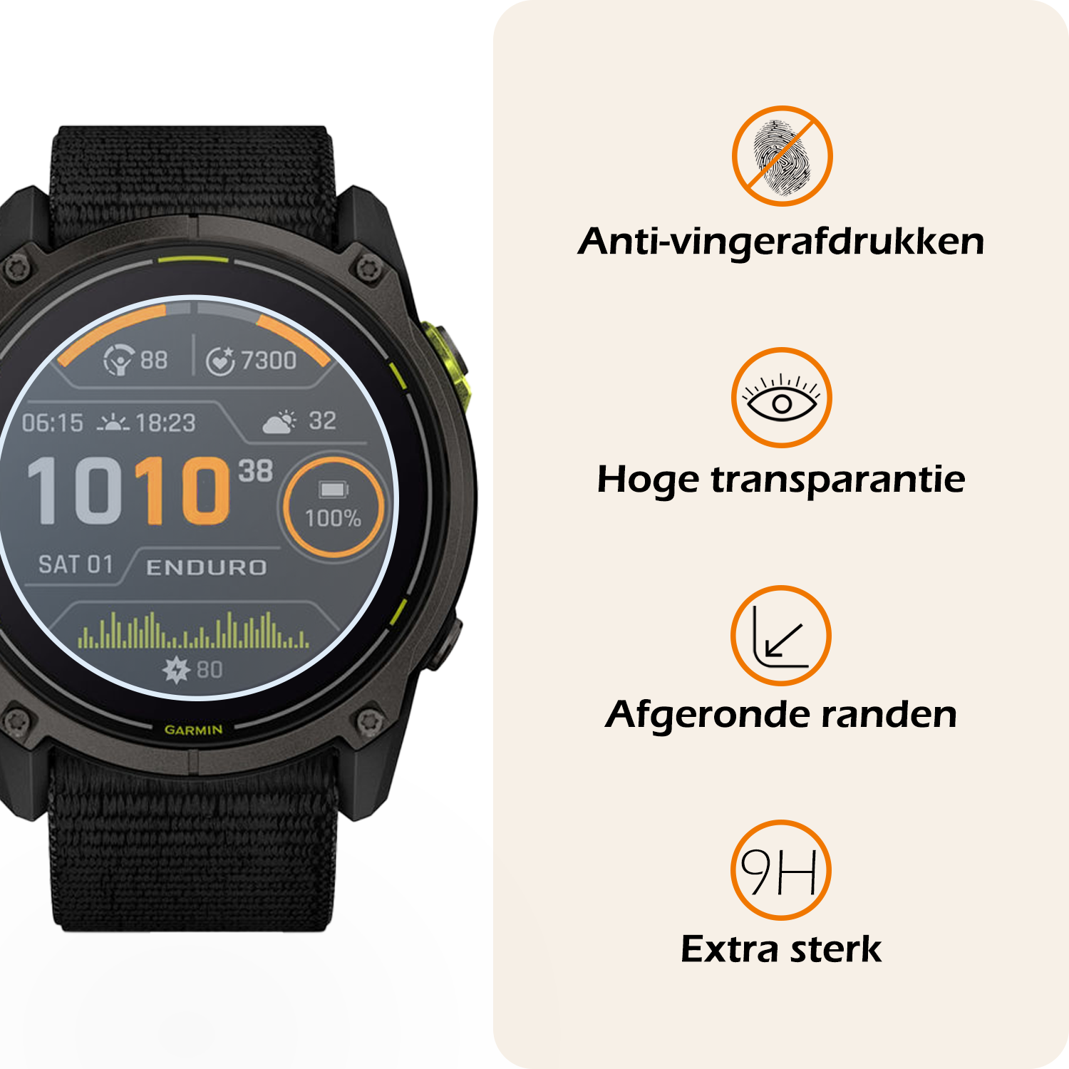 Nomfy Nomfy Garmin Enduro 3 (51 mm) Screenprotector