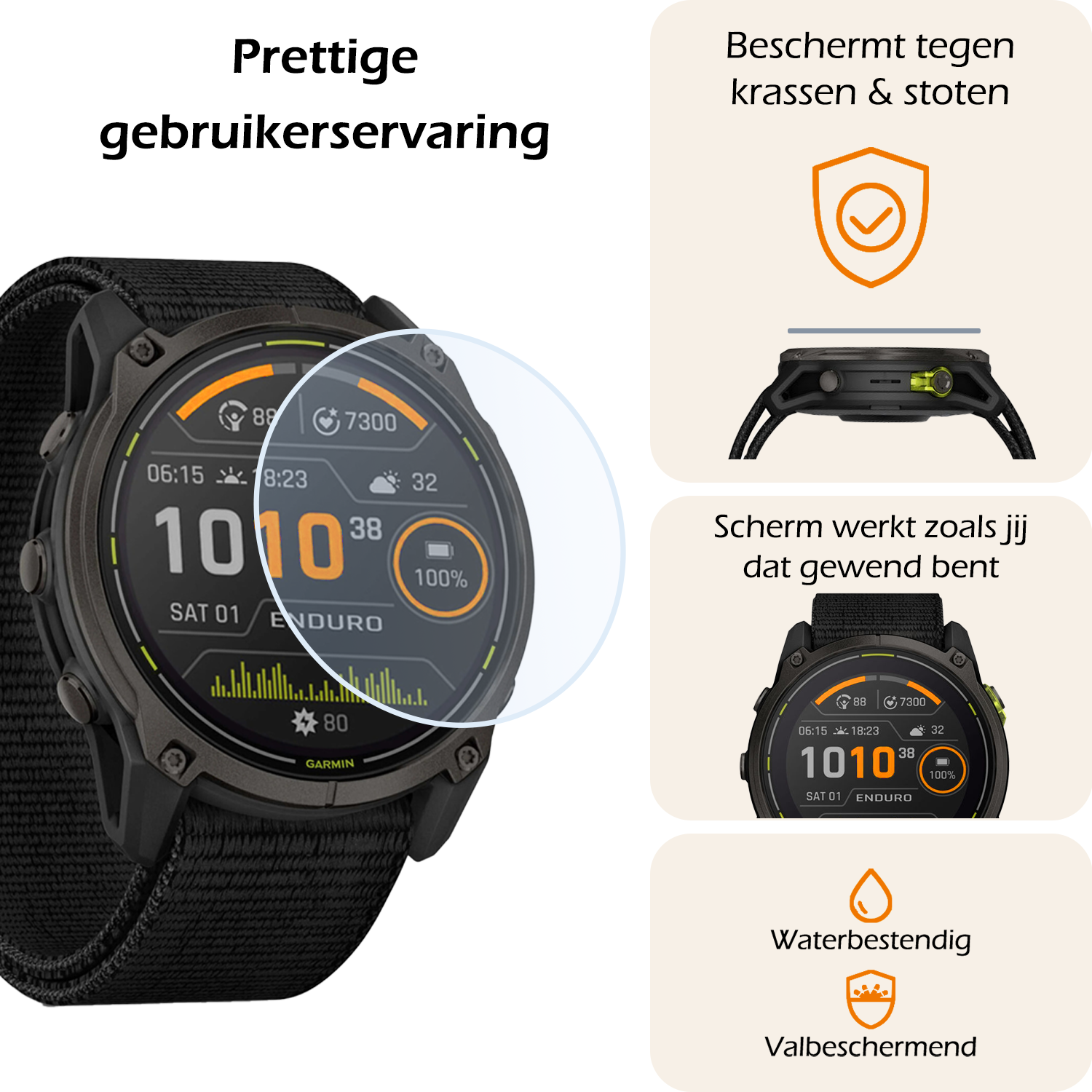 Nomfy Nomfy Garmin Enduro 3 (51 mm) Screenprotector