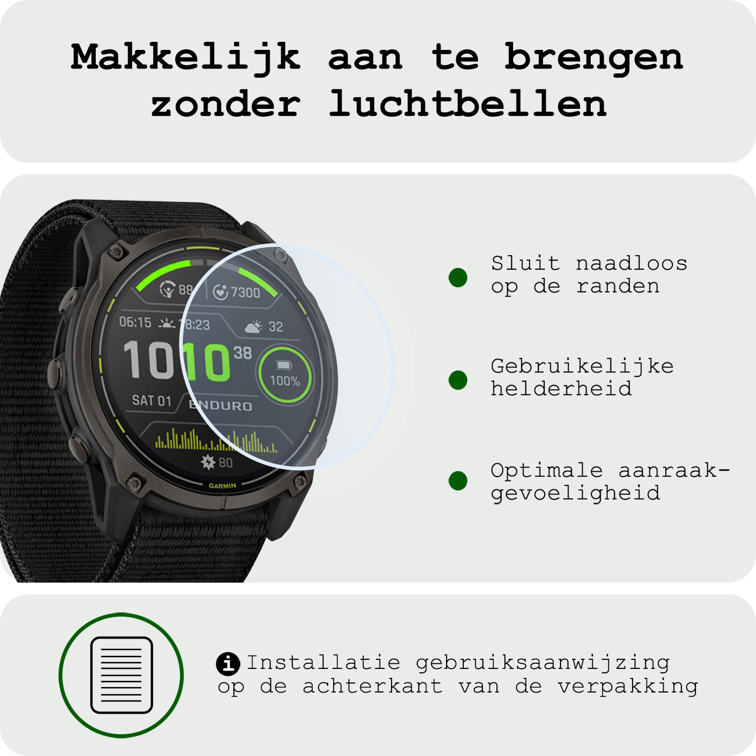 BASEY. BASEY. Garmin Enduro 3 (51 mm) Screenprotector - 3 PACK