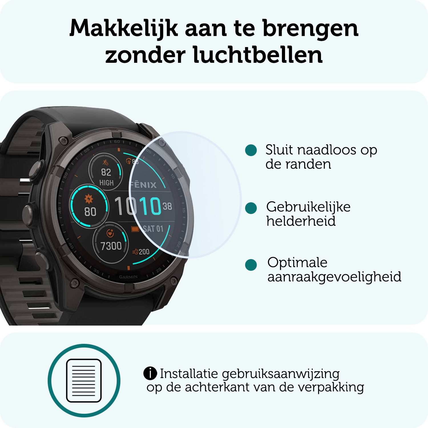Forterra Forterra Garmin Fenix 8 Solar (51 mm) Screenprotector