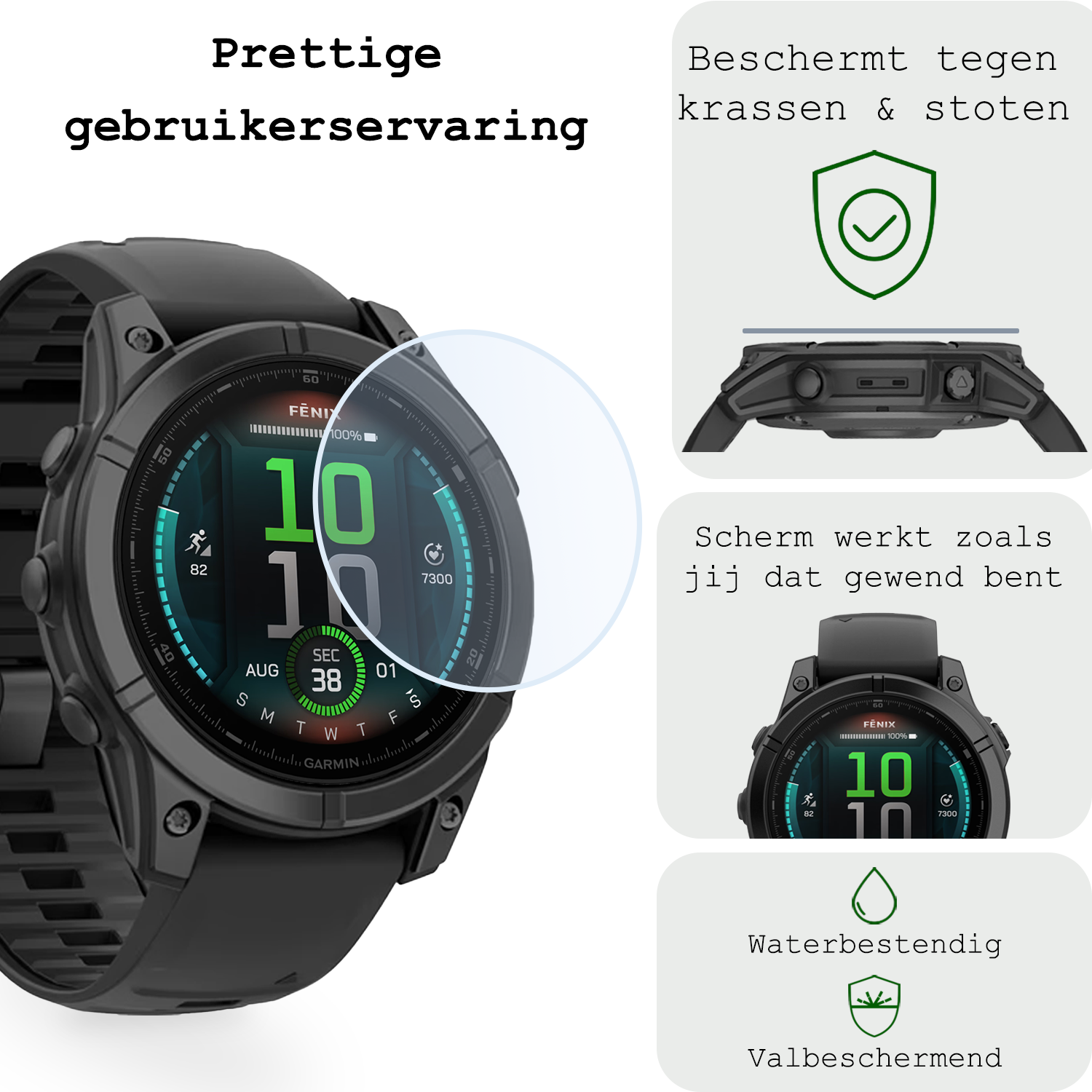 BASEY. BASEY. Garmin Fenix E (47 mm) Screenprotector