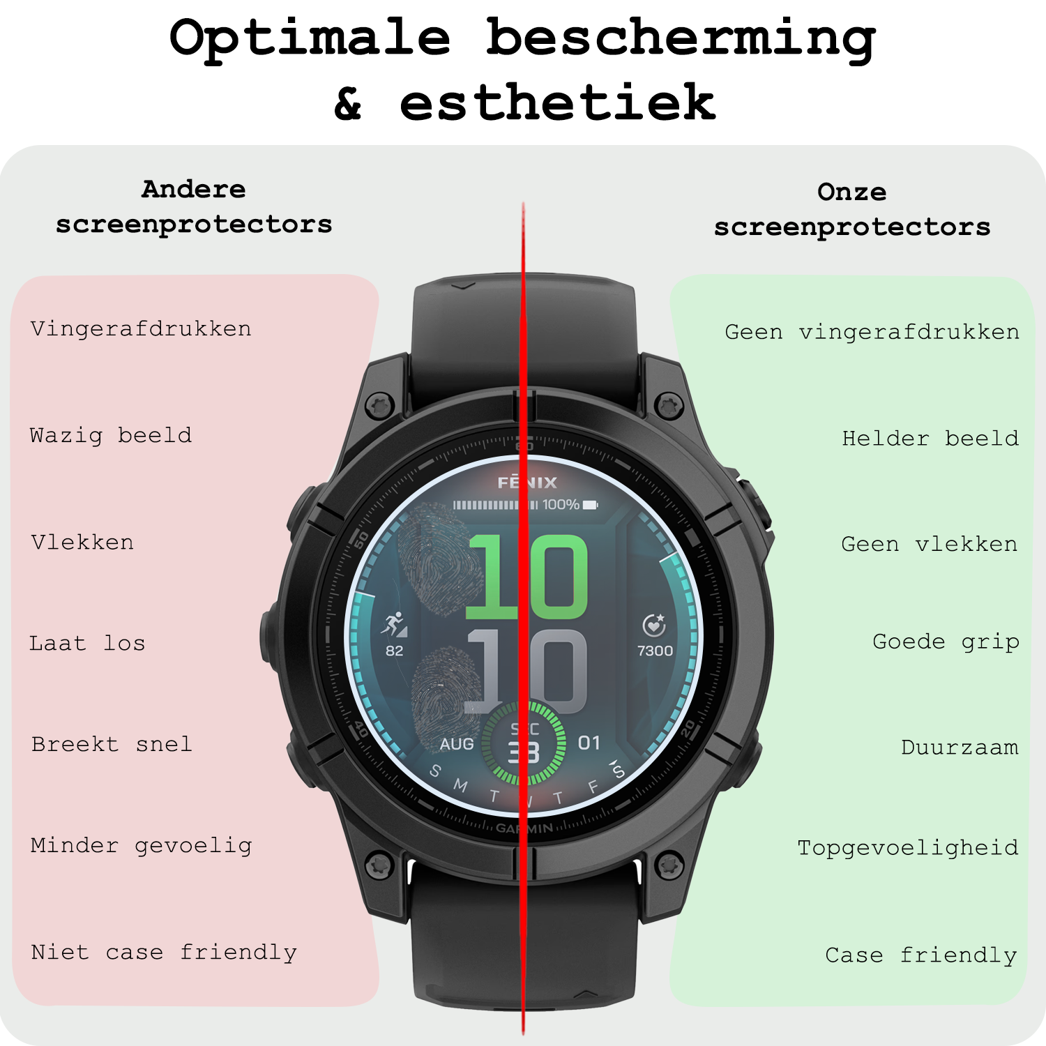 BASEY. BASEY. Garmin Fenix E (47 mm) Screenprotector - 3 PACK