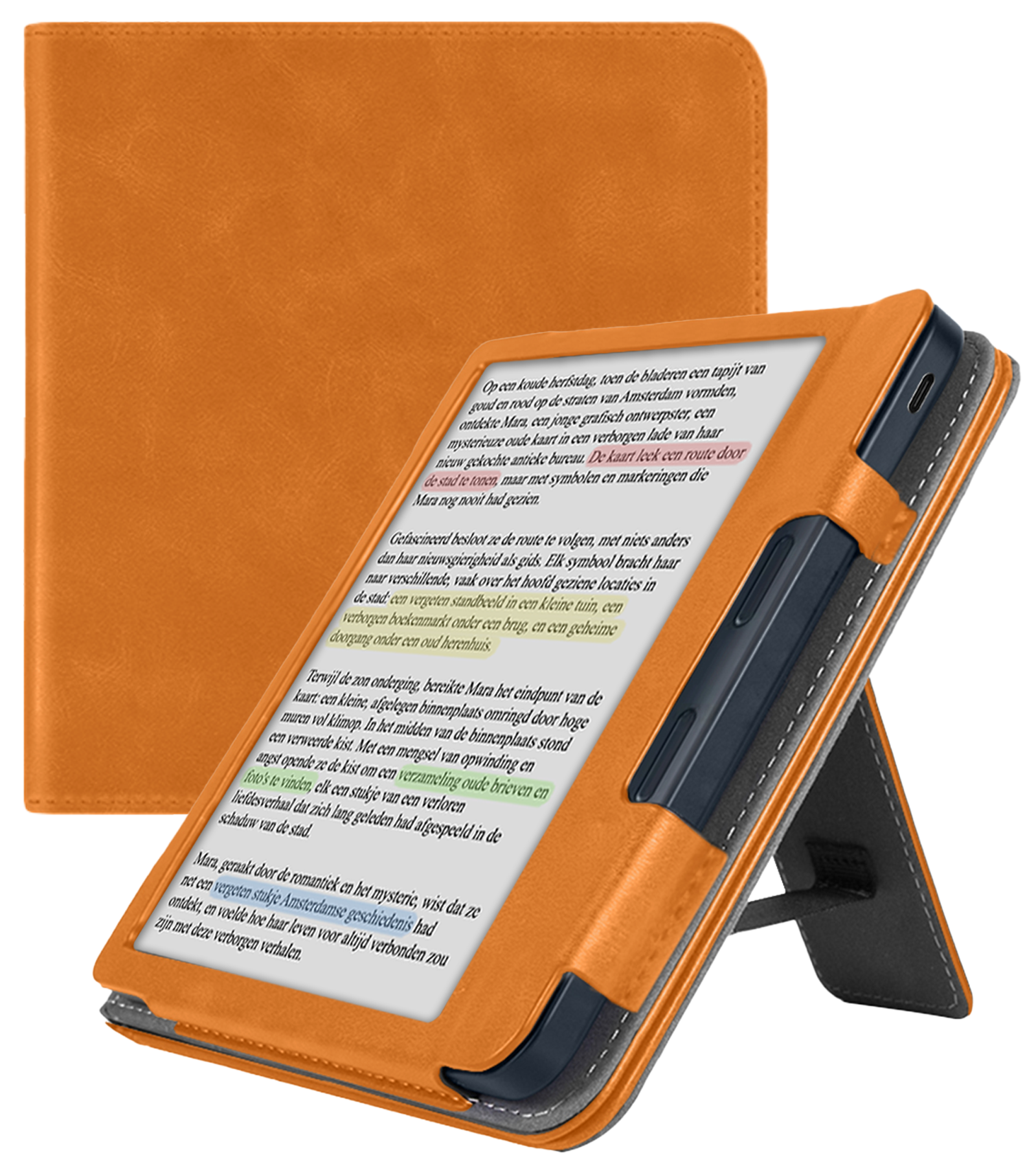 Nomfy Nomfy Kobo Libra Colour Hoesje Leer - Bruin