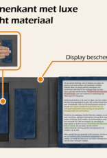 Nomfy Nomfy Kobo Libra Colour Hoesje Leer - Donkerblauw