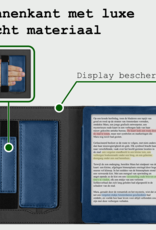 BASEY. BASEY. Kobo Clara Colour Hoesje Leer - Donkerblauw