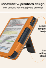 Nomfy Nomfy Kobo Libra Colour Hoesje Leer Met Screenprotector - Bruin