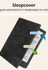 Nomfy Nomfy Kobo Clara BW Hoesje Leer Met Screenprotector - Zwart