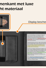 Nomfy Nomfy Kobo Clara BW Hoesje Leer Met Screenprotector - Zwart