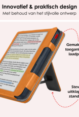 NoXx NoXx Kobo Libra Colour Hoesje Leer Met Screenprotector - Bruin