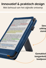 Nomfy Nomfy Kobo Clara Colour Hoesje Leer Met Screenprotector - Donkerblauw