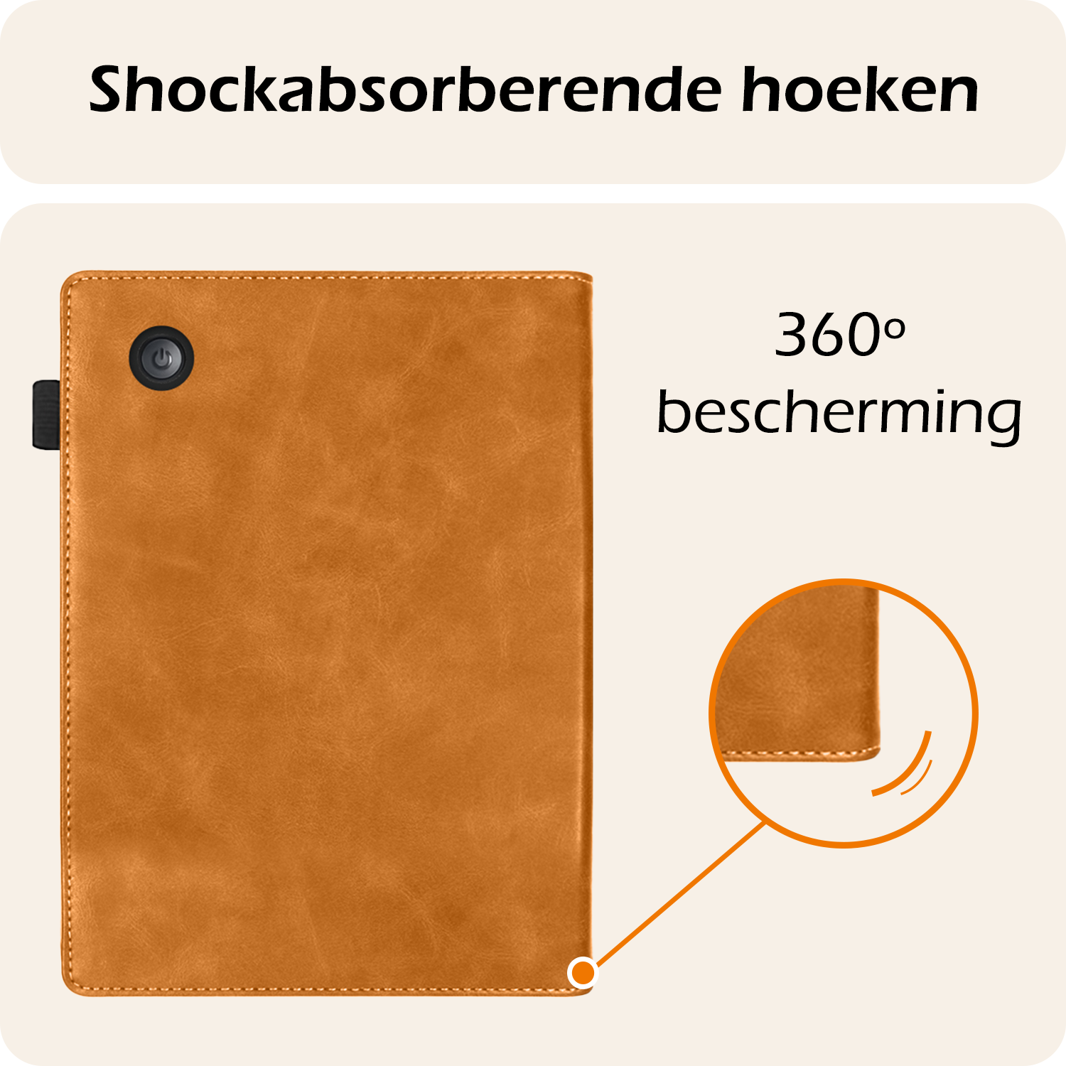 Nomfy Nomfy Kobo Clara Colour Hoesje Leer Met Screenprotector - Bruin
