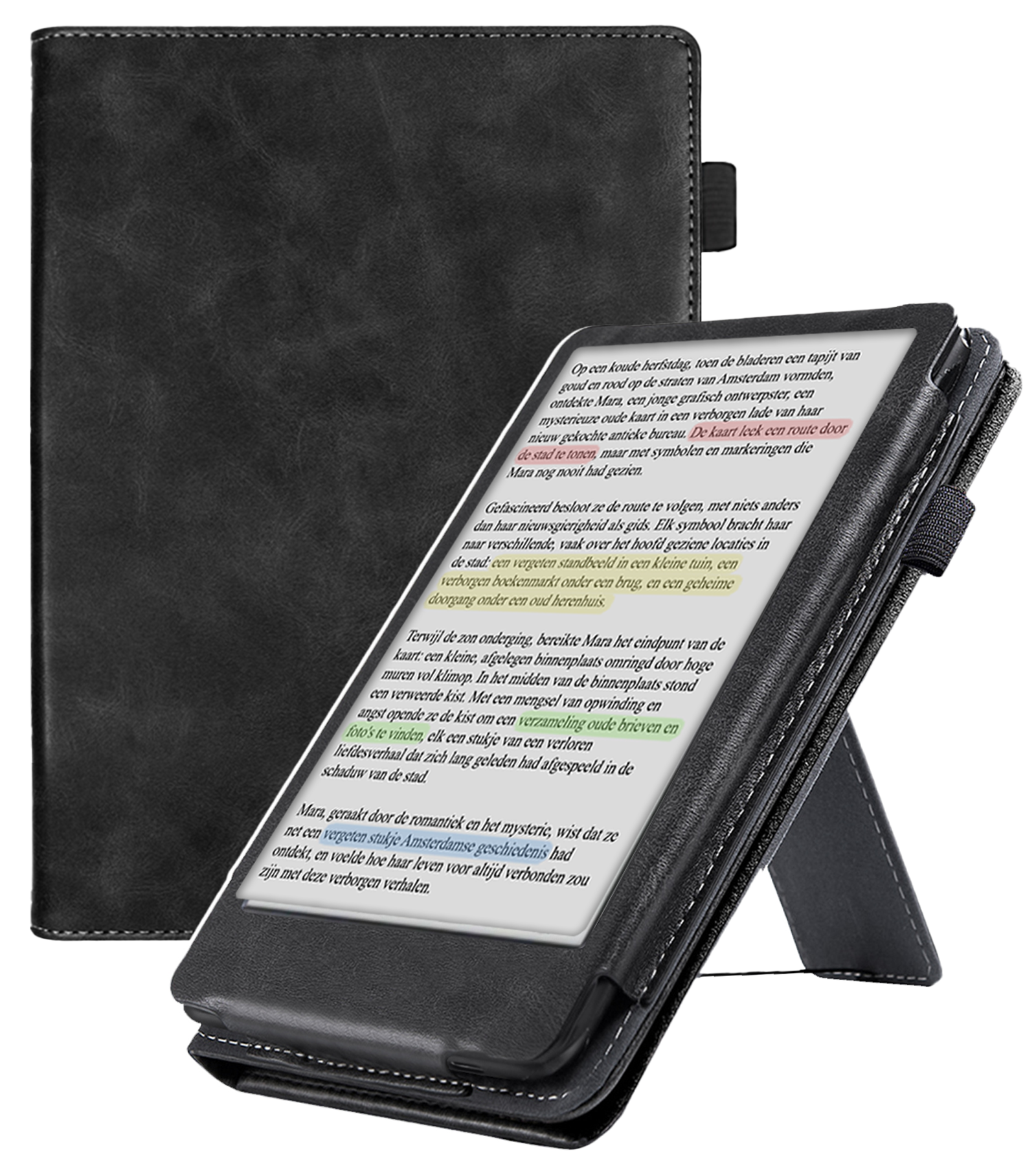 Nomfy Nomfy Kobo Clara Colour Hoesje Leer - Zwart