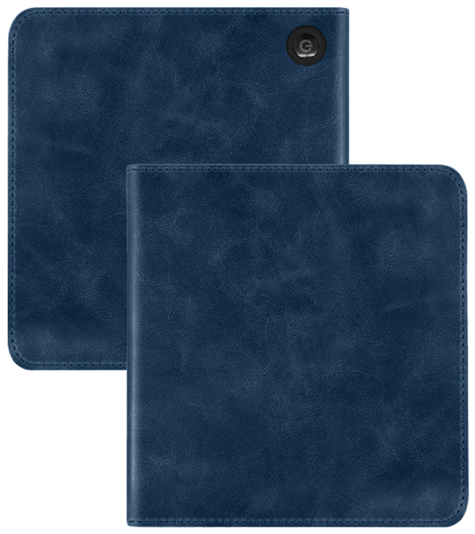 BASEY. BASEY. Kobo Libra Colour Hoesje Leer - Donkerblauw