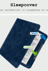 BASEY. BASEY. Kobo Libra Colour Hoesje Leer - Donkerblauw