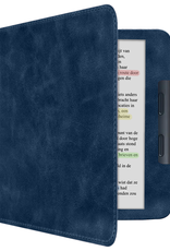 NoXx NoXx Kobo Libra Colour Hoesje Leer - Donkerblauw