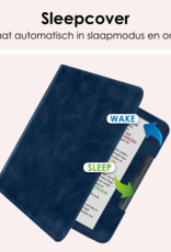 NoXx NoXx Kobo Libra Colour Hoesje Leer - Donkerblauw
