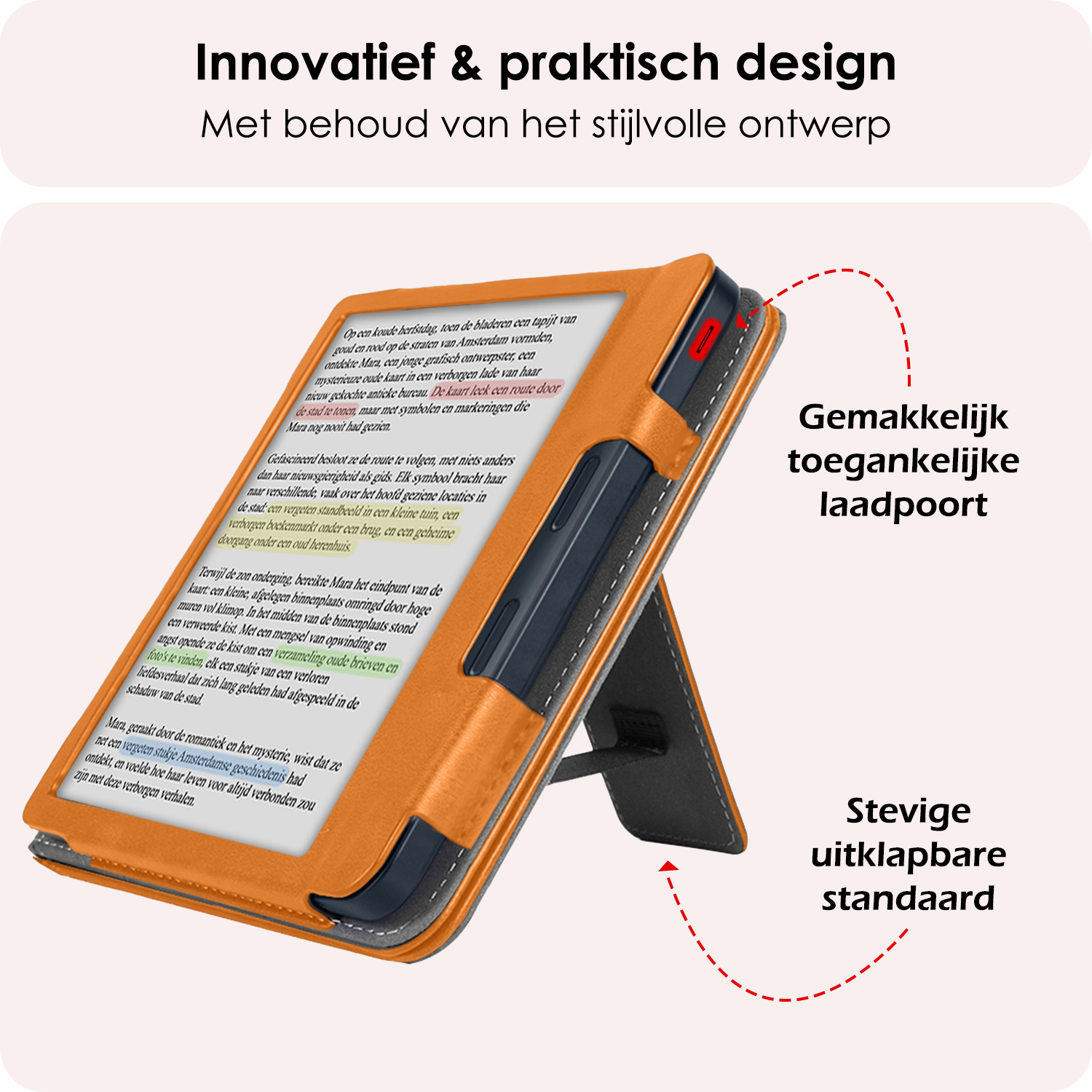 NoXx NoXx Kobo Libra Colour Hoesje Leer - Bruin