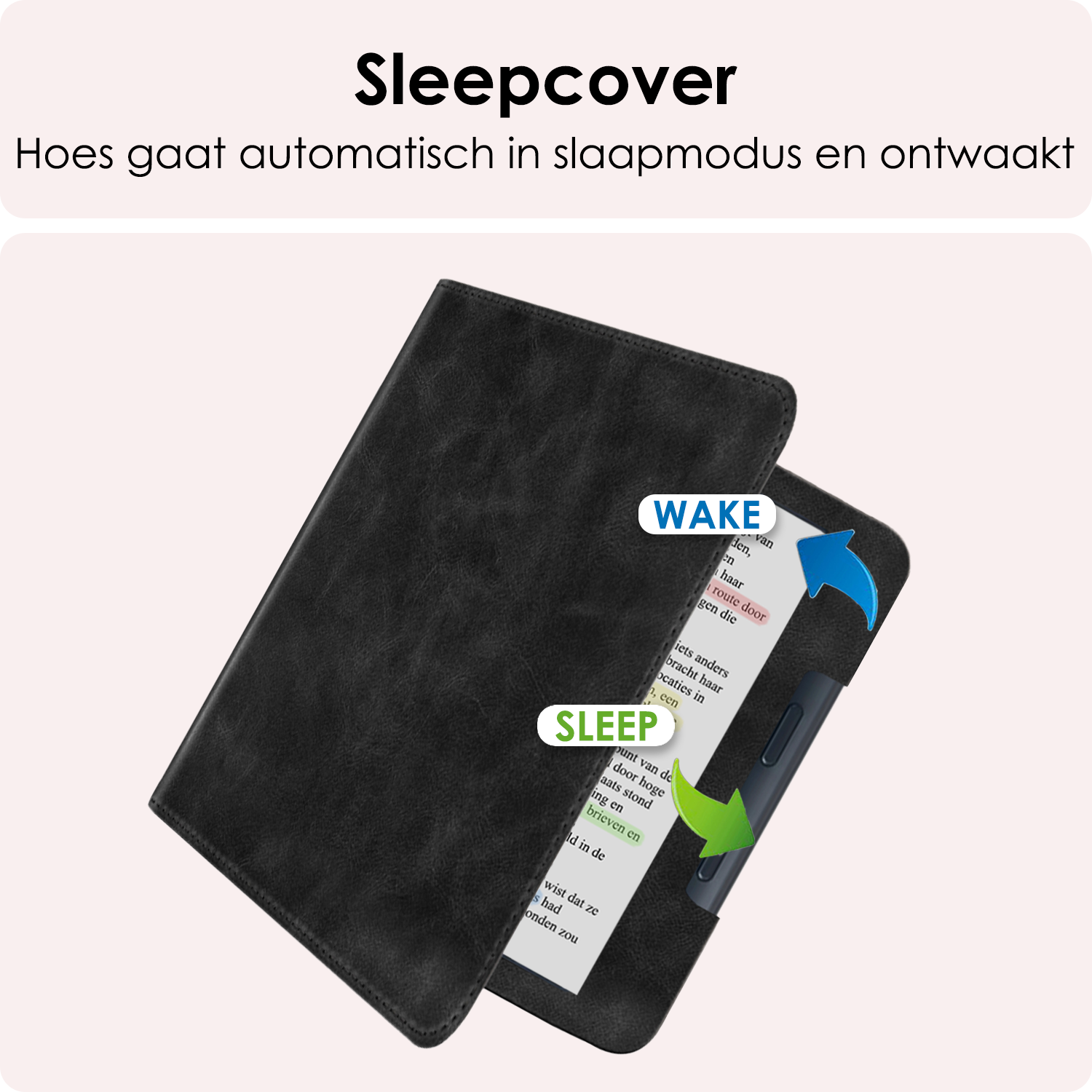 NoXx NoXx Kobo Libra Colour Hoesje Leer - Zwart