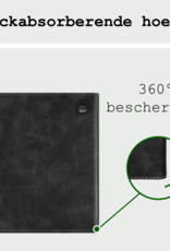 BASEY. BASEY. Kobo Libra Colour Hoesje Leer Met Screenprotector - Zwart