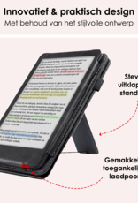NoXx NoXx Kobo Clara BW Hoesje Leer Met Screenprotector - Zwart