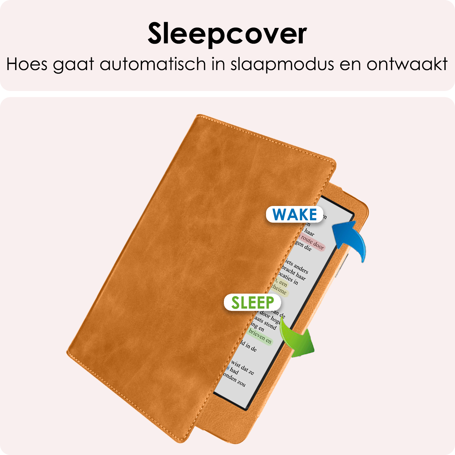 NoXx NoXx Kobo Clara BW Hoesje Leer Met Screenprotector - Bruin