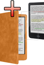 NoXx NoXx Kobo Clara BW Hoesje Leer Met Screenprotector - Bruin