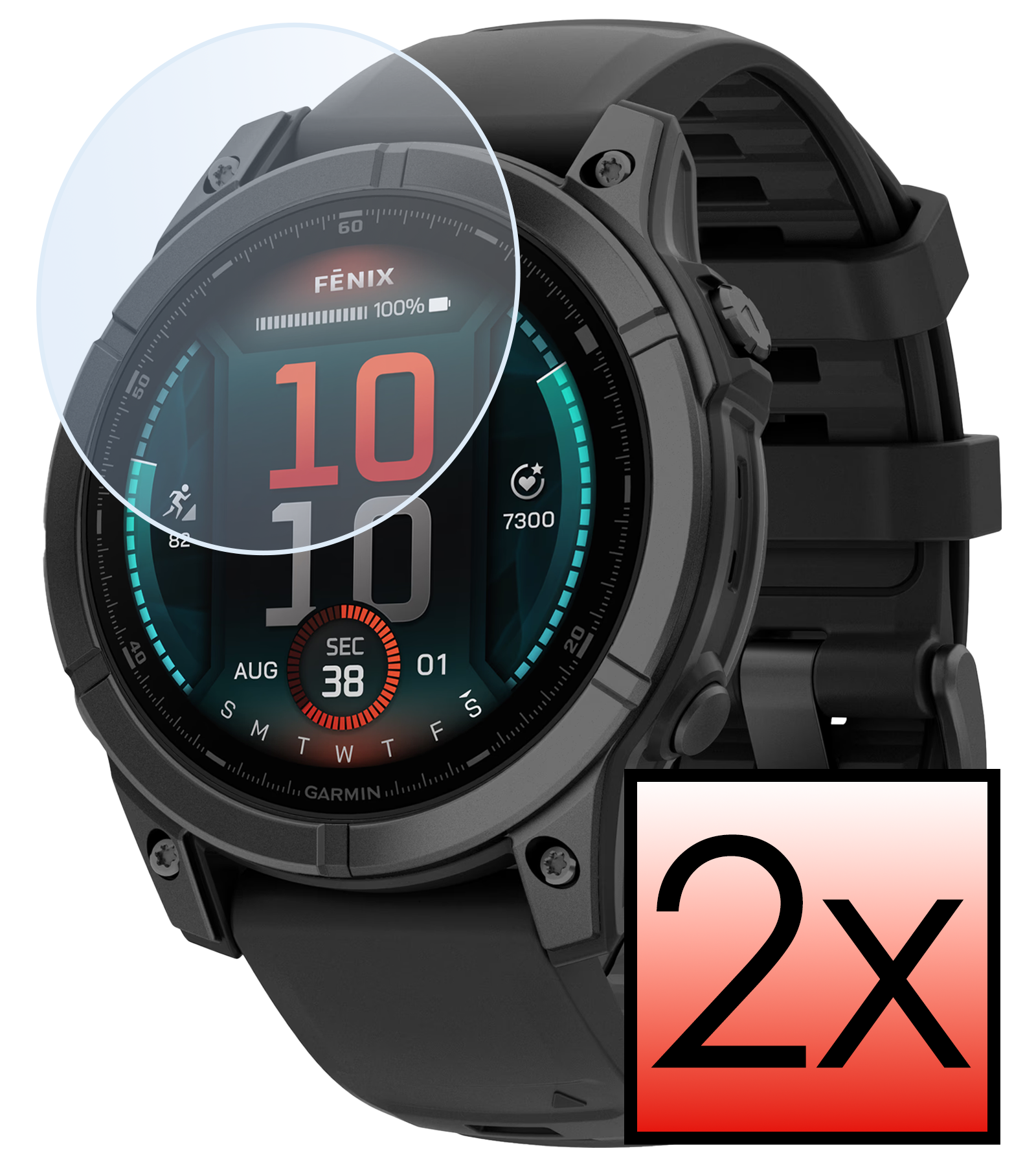 NoXx NoXx Garmin Fenix E (47 mm) Screenprotector - 2 PACK