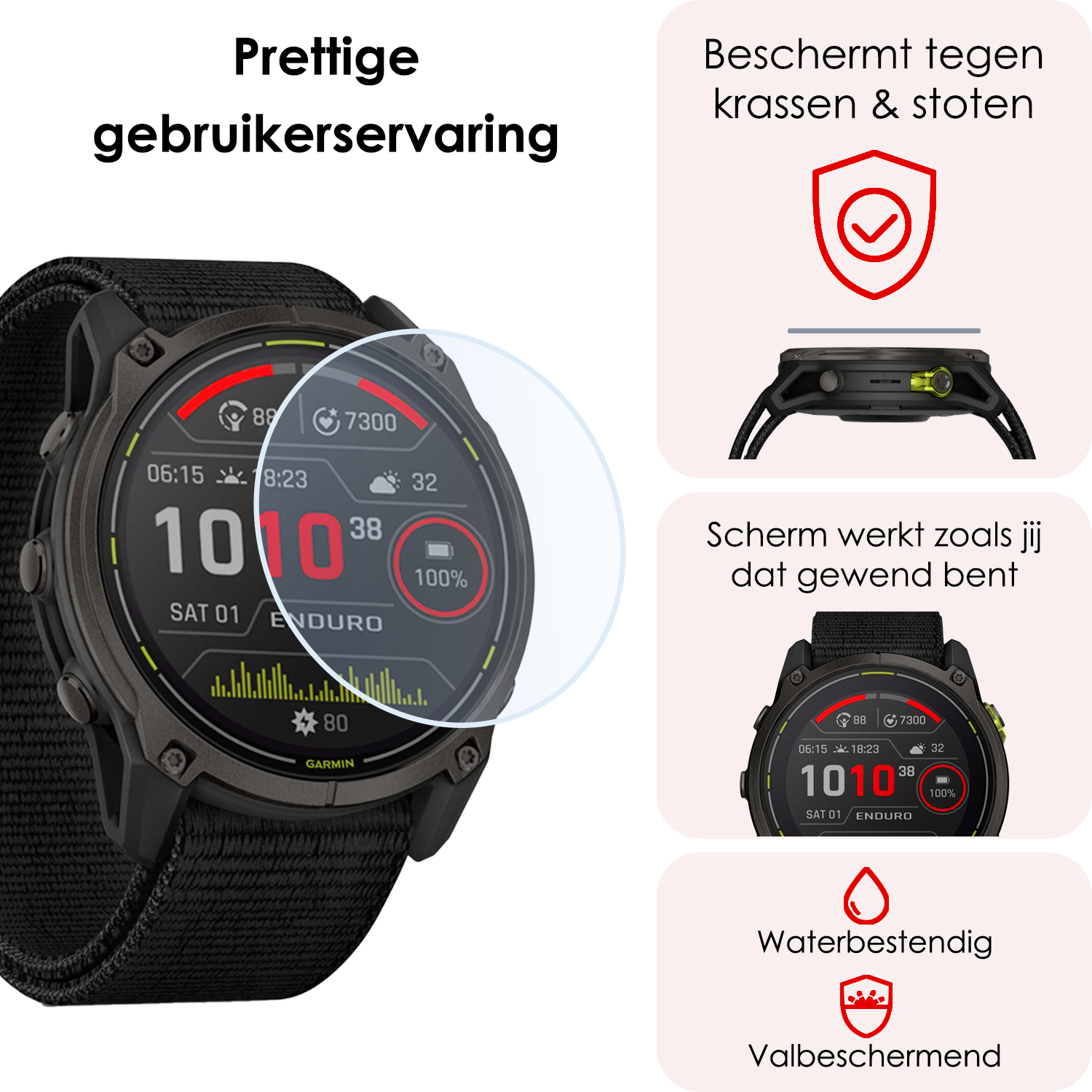 NoXx NoXx Garmin Enduro 3 (51 mm) Screenprotector - 3 PACK