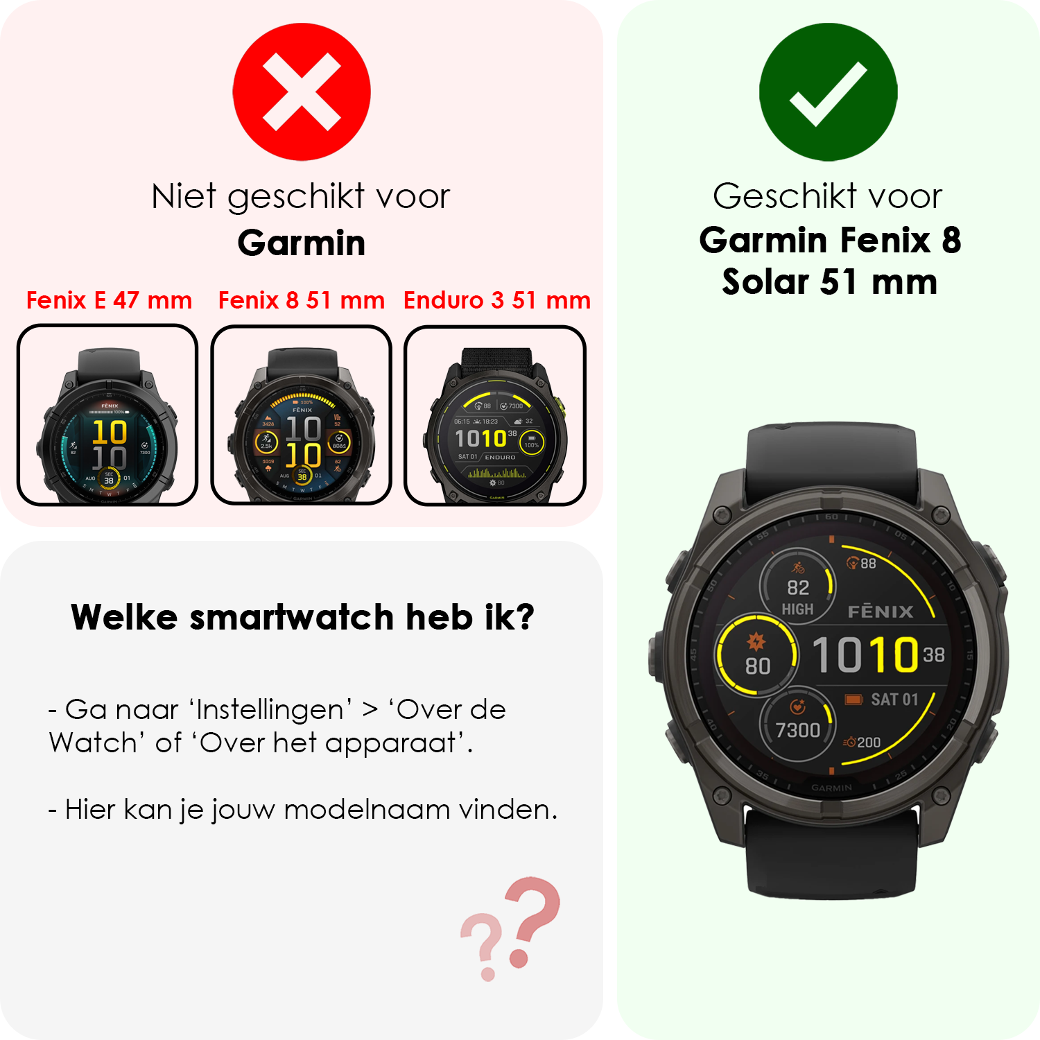 NoXx NoXx Garmin Fenix 8 Solar (51 mm) Screenprotector