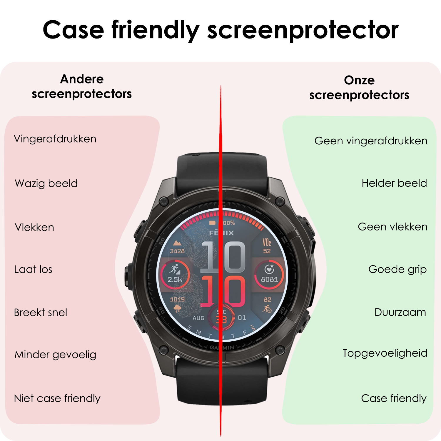 NoXx NoXx Garmin Fenix 8 Solar (47 mm) Screenprotector