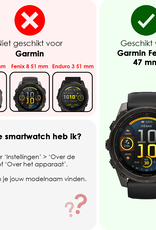 NoXx NoXx Garmin Fenix 8 Solar (47 mm) Screenprotector - 3 PACK