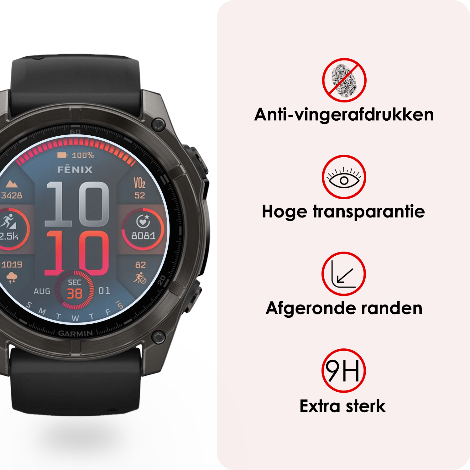 NoXx NoXx Garmin Fenix 8 (43 mm) Screenprotector