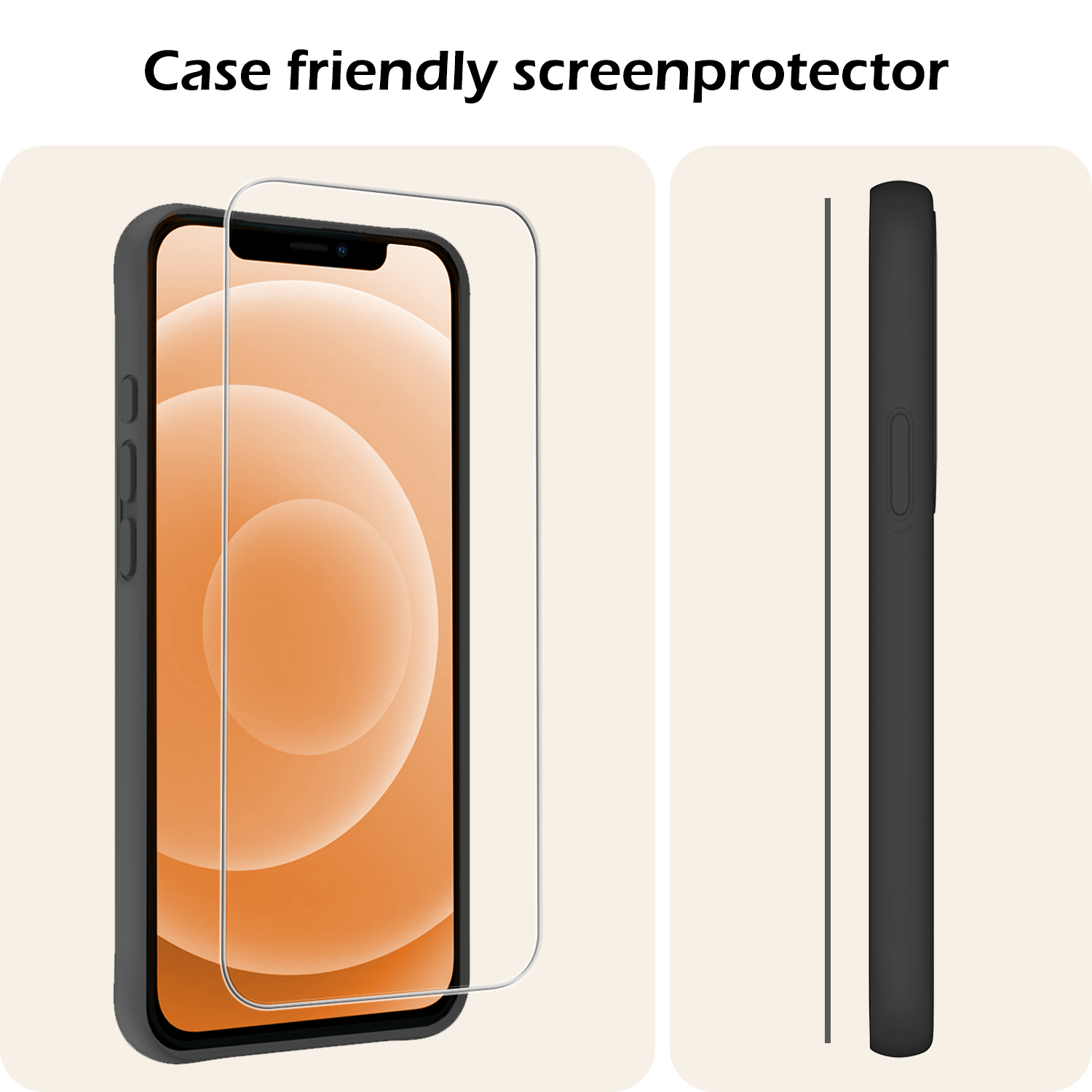 Nomfy Nomfy iPhone 12 Screenprotector Met Installatieframe