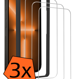 Nomfy Nomfy iPhone 13 Mini Screenprotector Met Installatieframe - 3 PACK