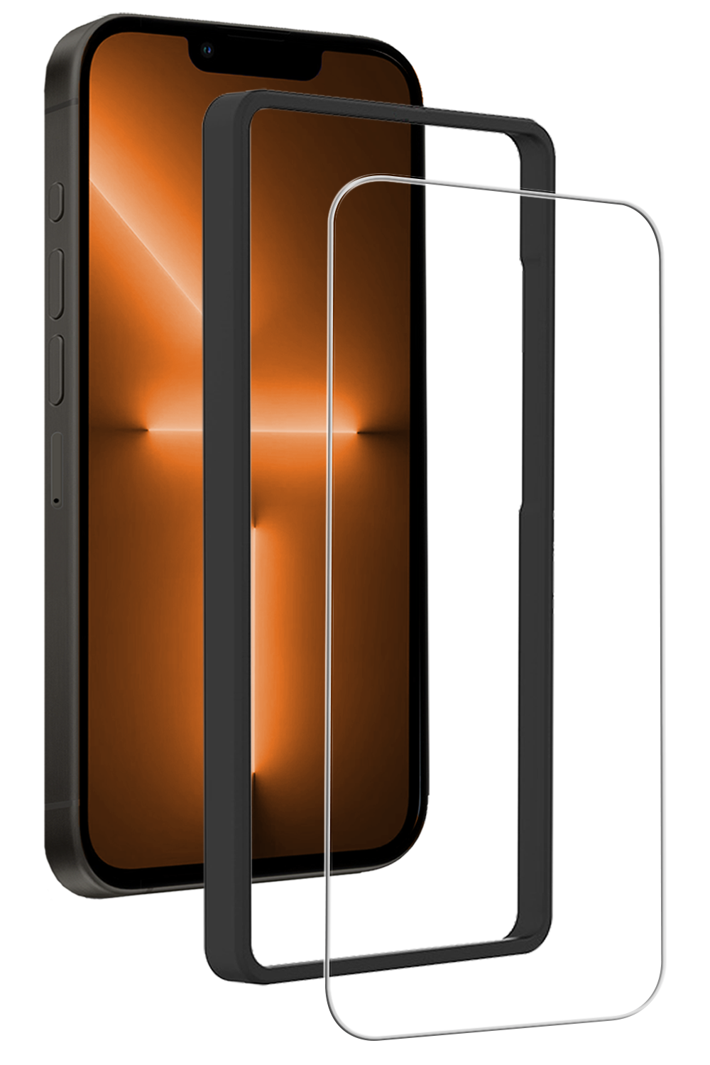 Nomfy Nomfy iPhone 13 Mini Screenprotector Met Installatieframe