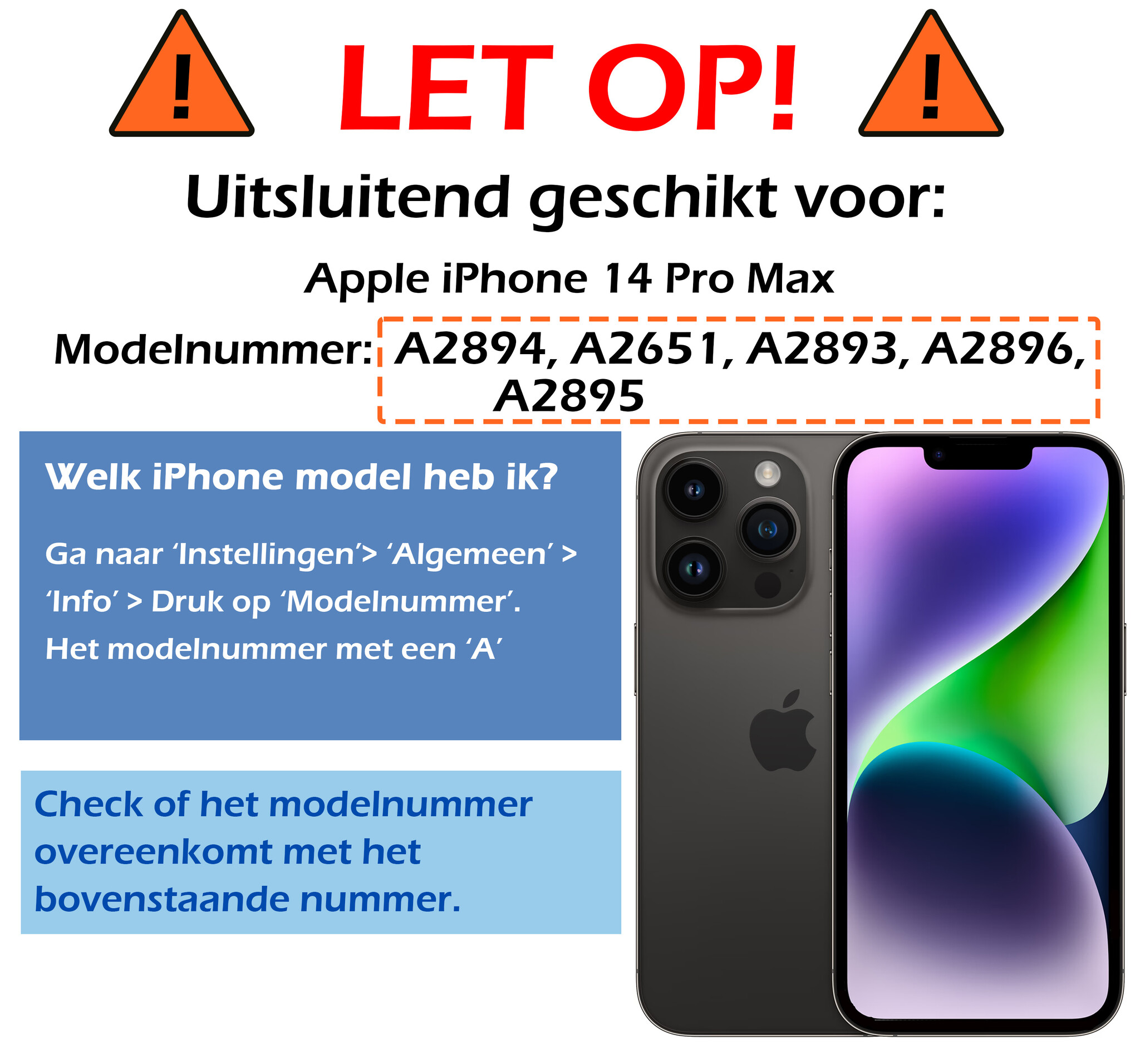 Nomfy Nomfy iPhone 14 Pro Max Screenprotector Met Installatieframe - 3 PACK