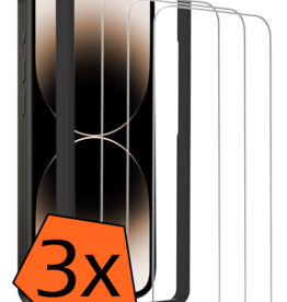 Nomfy Nomfy iPhone 14 Plus Screenprotector Met Installatieframe - 3 PACK