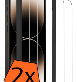 Nomfy Nomfy iPhone 14 Plus Screenprotector Met Installatieframe - 2 PACK