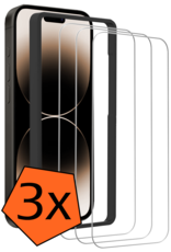 Nomfy Nomfy iPhone 14 Screenprotector Met Installatieframe - 3 PACK