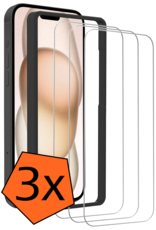 Nomfy Nomfy iPhone 15 Pro Max Screenprotector Met Installatieframe - 3 PACK