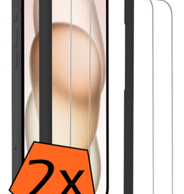 Nomfy Nomfy iPhone 15 Pro Max Screenprotector Met Installatieframe - 2 PACK