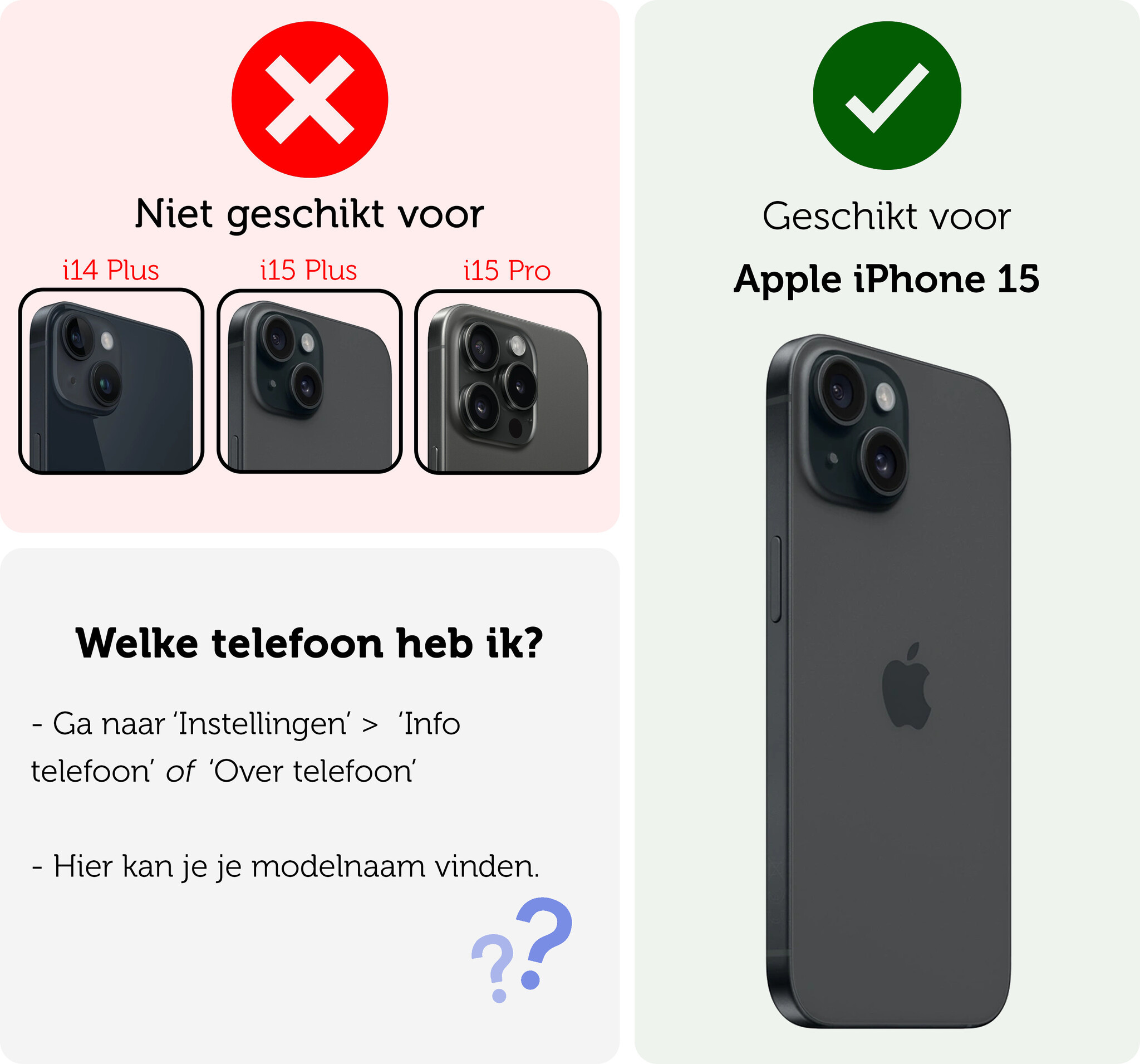 Forterra Forterra iPhone 15 Screenprotector Met Installatieframe