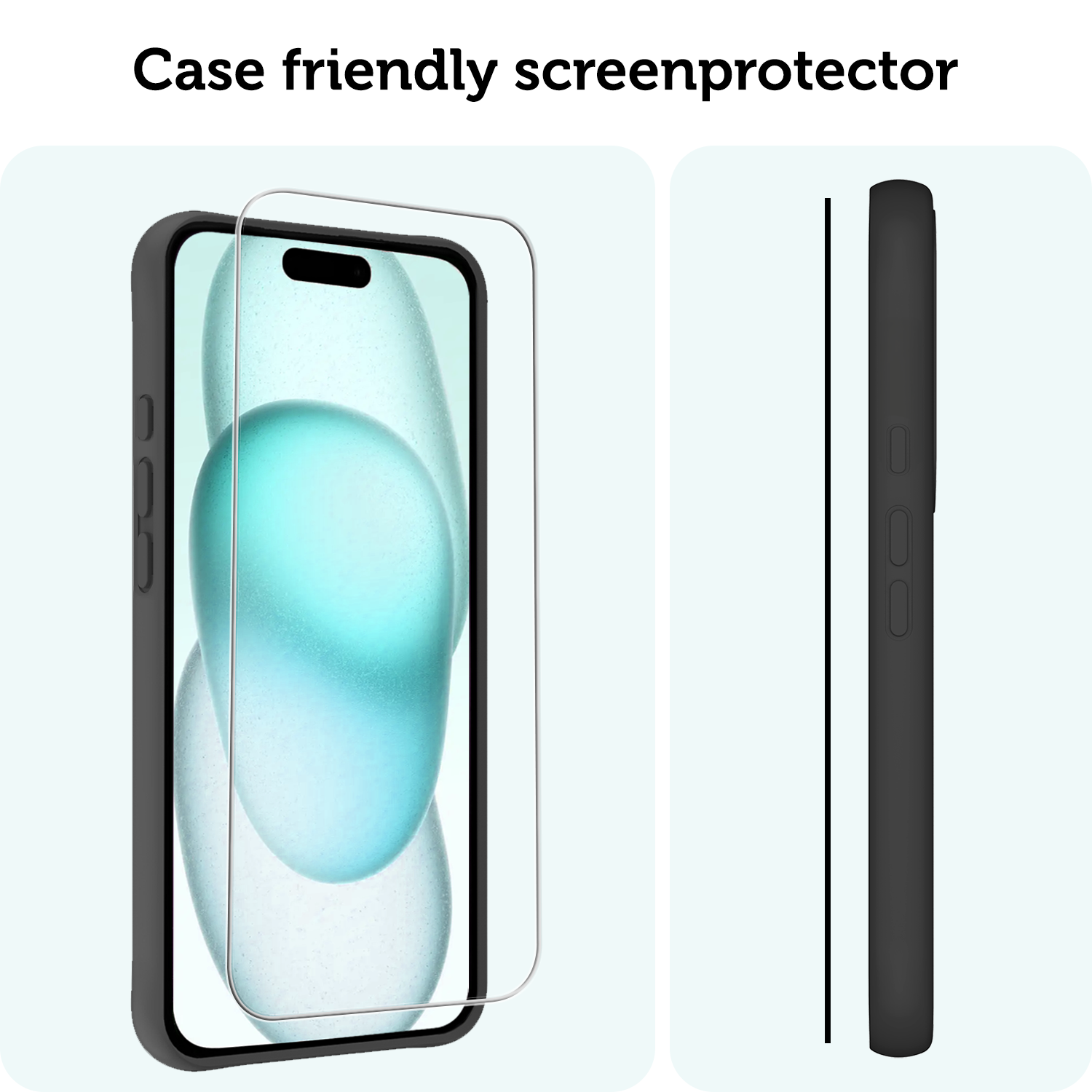 Forterra Forterra iPhone 15 Screenprotector Met Installatieframe - 2 PACK