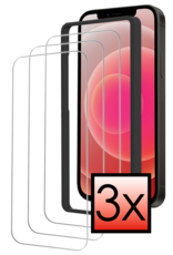 NoXx NoXx iPhone 12 Screenprotector Met Installatieframe - 3 PACK