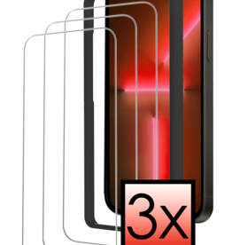 NoXx NoXx iPhone 13 Pro Screenprotector Met Installatieframe - 3 PACK