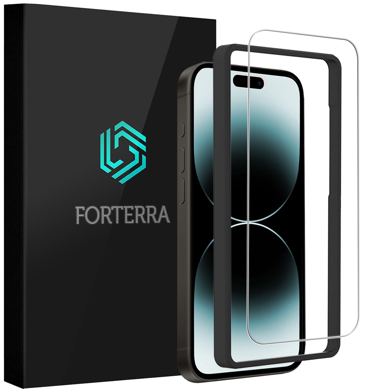 Forterra Forterra iPhone 14 Screenprotector Met Installatieframe
