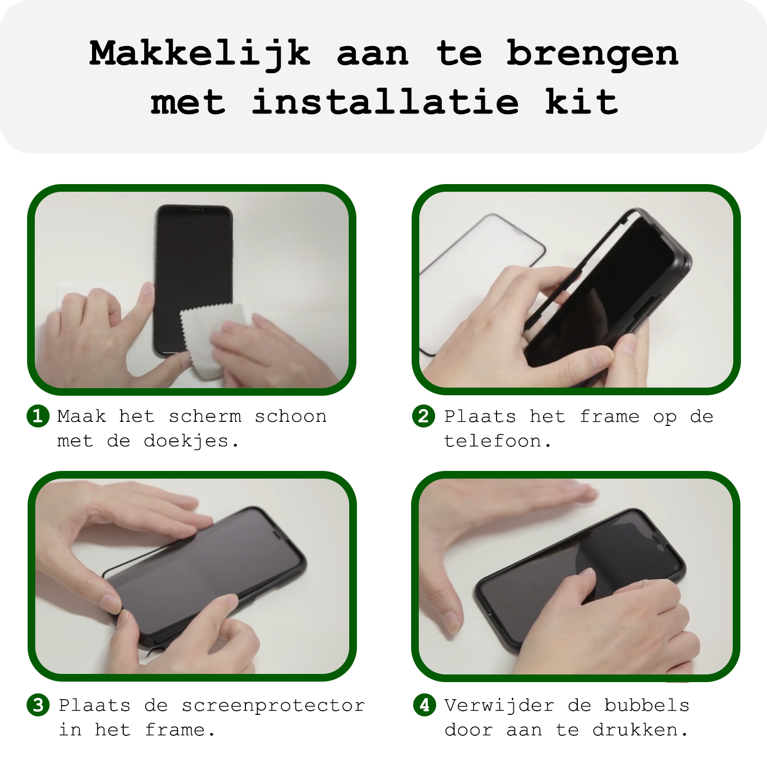 BASEY. BASEY. iPhone 12 Mini Screenprotector Met Installatieframe - 2 PACK