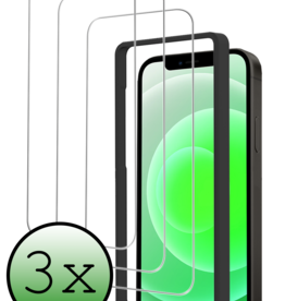 BASEY. BASEY. iPhone 12 Screenprotector Met Installatieframe - 3 PACK