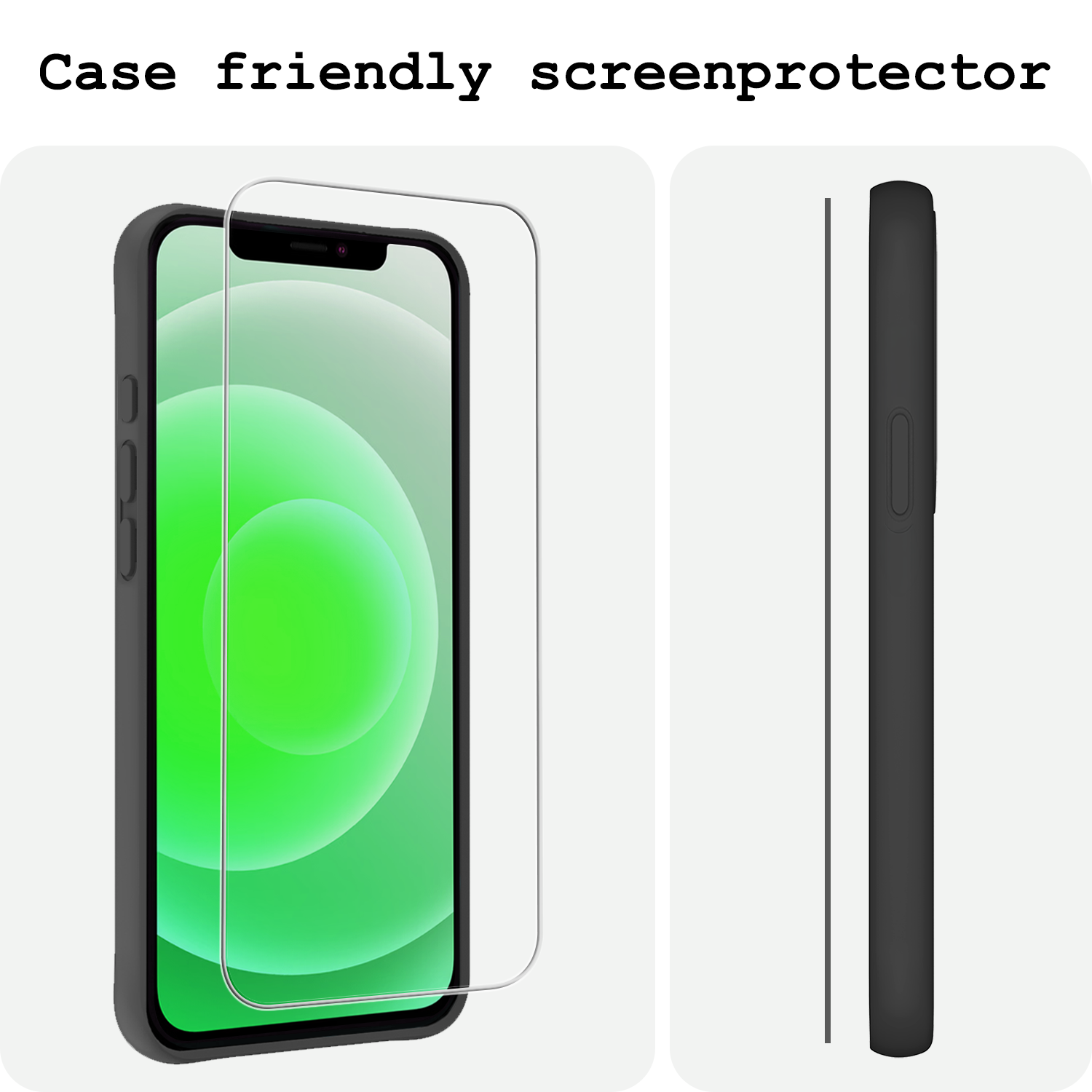 BASEY. BASEY. iPhone 12 Screenprotector Met Installatieframe - 3 PACK
